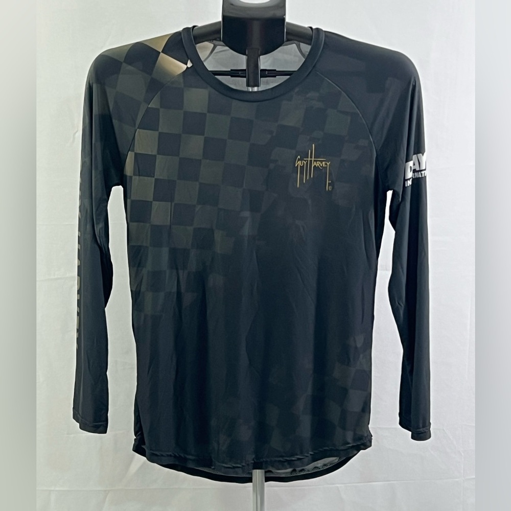 Guy Harvey Black Checkered Long Sleeve Shirt